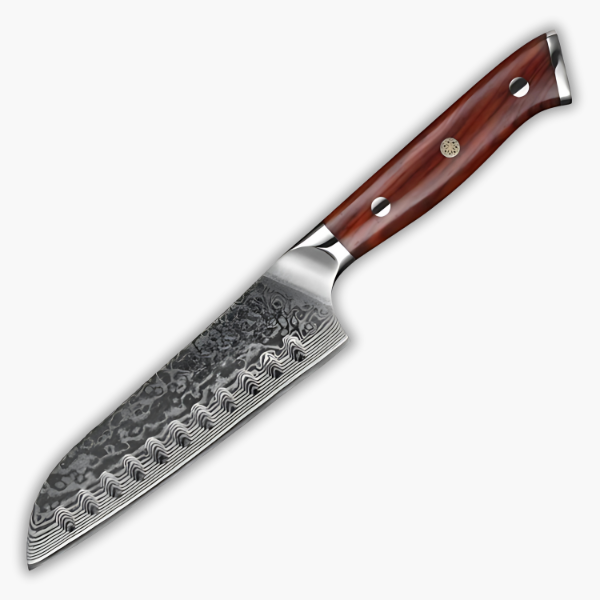 Couteau Santoku Alvéolé