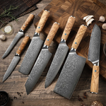 Couteau Santoku Manche Bois